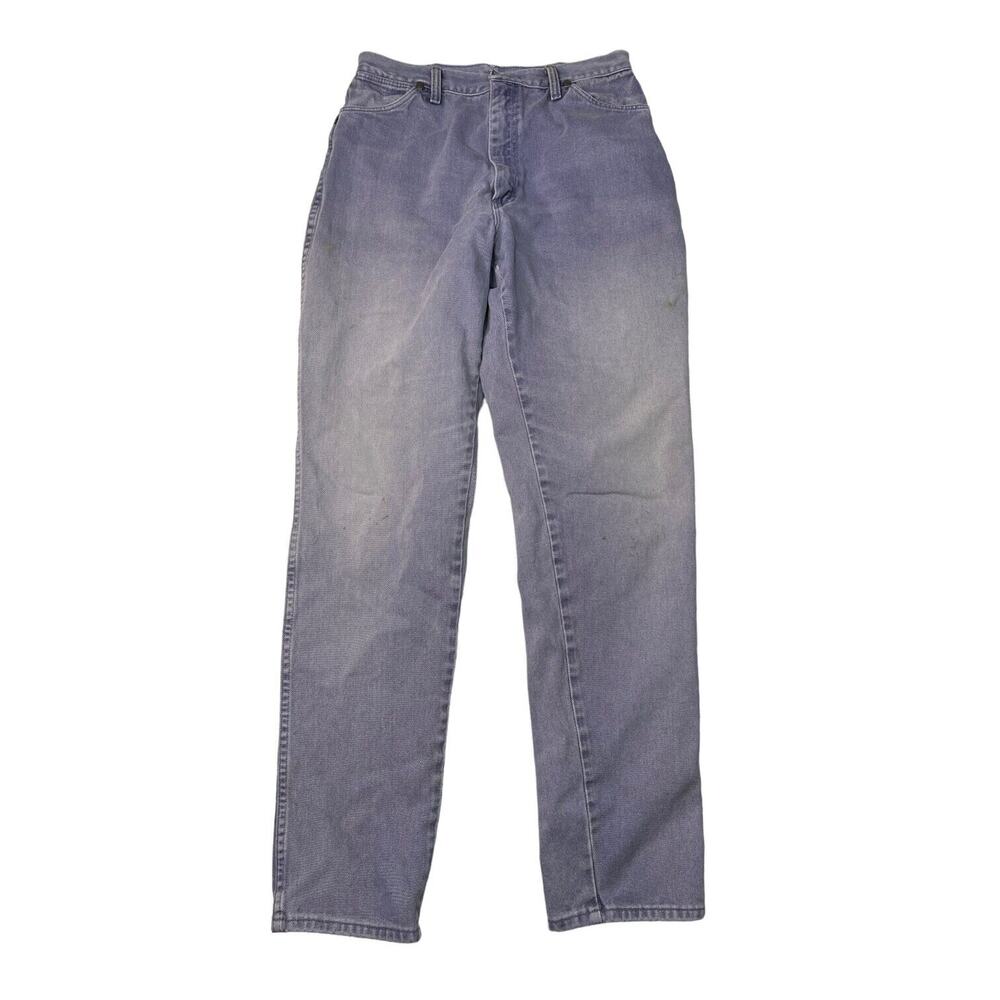 Wrangler VTG 90s High Waisted Tapered Mom Jeans FLAW Lavender Purple 8/10